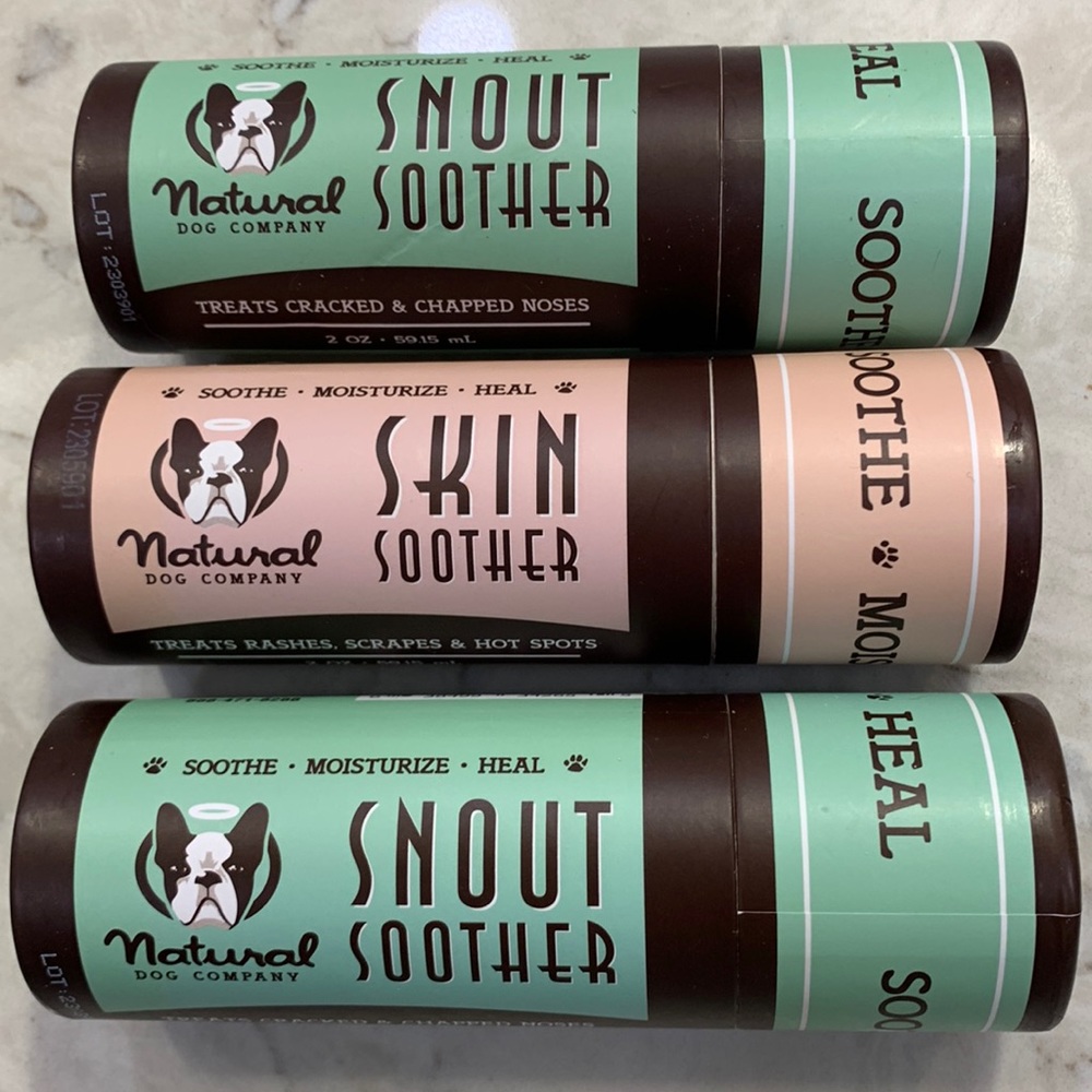 NWT 2 Snout Soother & 1 Skin Soother **BENEFITS ANIMAL RESCUE**